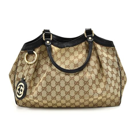 gucci black leather sukey tote|genuine Gucci tote bag.